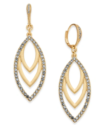 Inc International Concepts Drop Navette Earrings, Created For Macy's In Gold