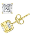 Trumiracle Diamond Princess Stud Earrings (3/4 Ct. T.w.) In 14k White Gold, Gold Or Rose Gold In Yellow Gold