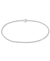 Giani Bernini Twist Rope Ankle Bracelet In 18k Gold-plated Sterling Silver, Also Available In Sterling Silver, Cre In Silver