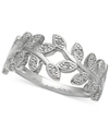 GIANI BERNINI CUBIC ZIRCONIA VINE RING IN STERLING SILVER, CREATED FOR MACY'S