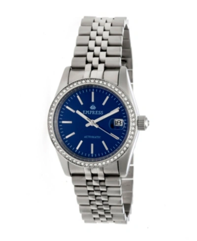Empress Constance Automatic Blue Dial, Silver Stainless Steel Watch 37mm