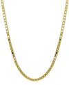 Giani Bernini Box Link 20" Chain Necklace In 18k Gold-plated Sterling Silver, Created For Macy's In Gold