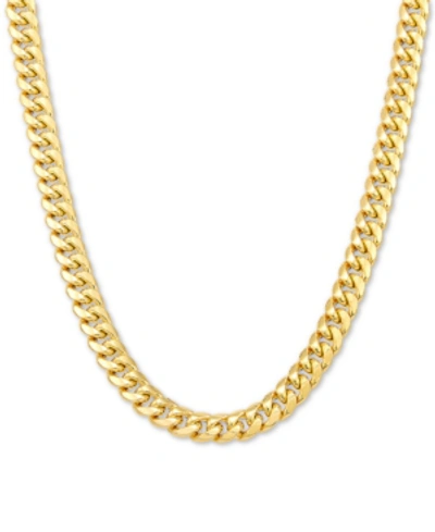 Italian Gold Miami Cuban Link 22" Chain Necklace (6mm) In 10k Gold In Yellow Gold