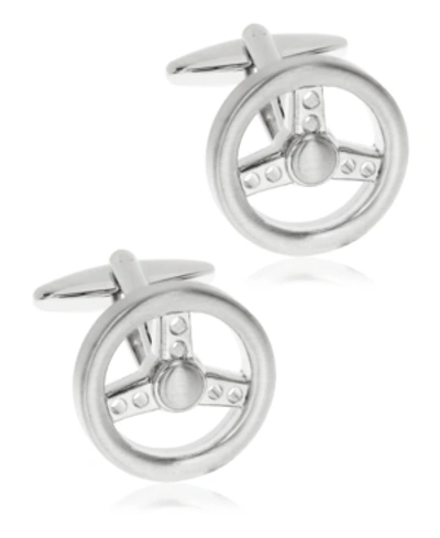 Rhona Sutton Sutton Silver-tone Steering Wheel Cufflinks