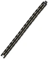 Sutton By Rhona Sutton Sutton Stainless Steel Black And Rose Gold Link Bracelet In Black