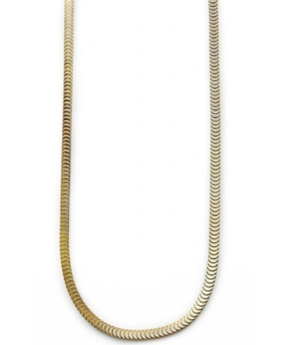 Sutton By Rhona Sutton Sutton Stainless Steel Snake Chain Necklace In Gold