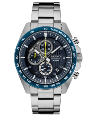 Seiko Men's Chronograph Stainless Steel Bracelet Watch 43.9mm