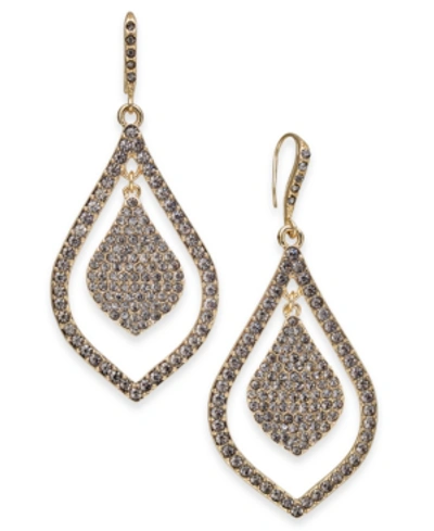 Inc International Concepts Gold-tone Crystal Drop Earrings, Created For Macy's