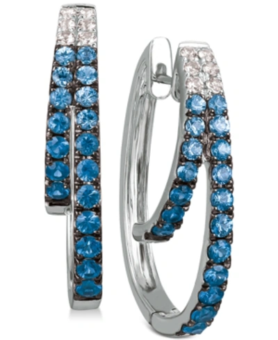Le Vian Blueberry Layer Cake Blueberry Sapphires (1-1/6 Ct. T.w.) & Vanilla Sapphires (1/5 Ct. T.w.) Earring