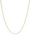 ITALIAN GOLD MIRROR CABLE LINK 18" CHAIN NECKLACE (1-1/4MM) IN 14K GOLD