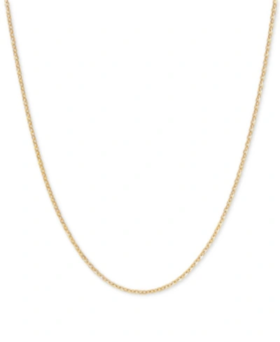 ITALIAN GOLD MIRROR CABLE LINK 16" CHAIN NECKLACE (1-1/4MM) IN 14K GOLD