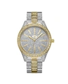 Jbw Women's Cristal Diamond (1/8 Ct. T.w.) Watch In 18k Gold-plated Two Tone Stainless-steel Watch 38mm In Silver