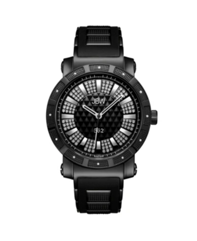 Jbw Men's "562" Diamond (1/8 Ct.t.w.) Black Ion-plated Stainless Steel Watch