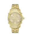 JBW MEN'S JET SETTER DIAMOND (2 CT.T.W.) 18K GOLD PLATED STAINLESS STEEL WATCH