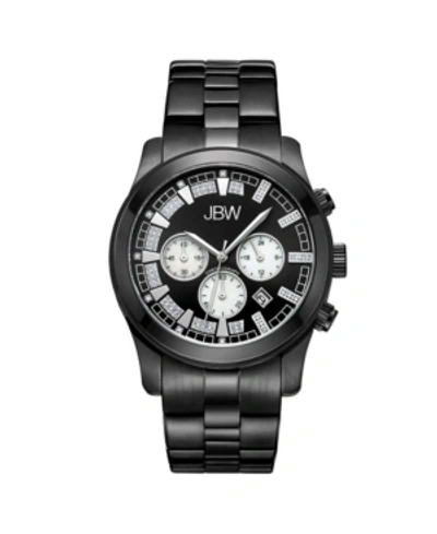Jbw Men's Delano Diamond (1/5 Ct.t.w.) Black Ion-plated Stainless Steel Watch