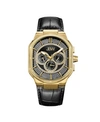 JBW MEN'S ORION DIAMOND (1/8 CT.T.W.) 18K GOLD PLATED STAINLESS STEEL WATCH