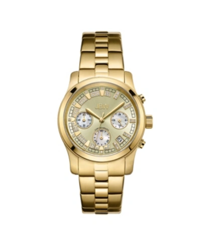 Jbw Women's Alessandra Diamond (1/5 Ct.t.w.) 18k Gold Plated Stainless Steel Watch