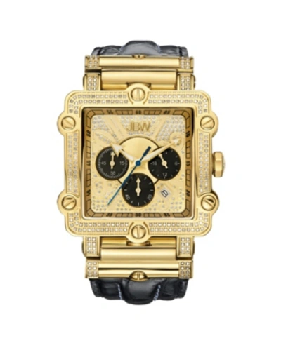 Jbw Men's Phantom Diamond (1 Ct.t.w.) 18k Gold Plated Stainless Steel Watch