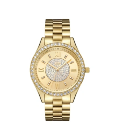 Jbw Women's Mondrian Diamond (1/6 Ct.t.w.) 18k Gold Plated Stainless Steel Watch 37mm