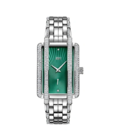 Jbw Women's Mink Diamond (1/8 Ct.t.w.) Stainless Steel Watch In Silver