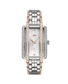 Jbw Women's Mink Diamond (1/8 Ct.t.w.) Stainless Steel Watch In Silver