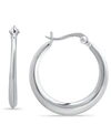 Giani Bernini Graduated Hoop Earrings In Sterling Silver, Created For Macy's In Silver