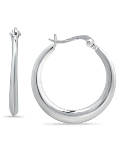 Giani Bernini Graduated Hoop Earrings In Sterling Silver, Created For Macy's