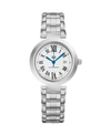 STUHRLING ALEXANDER WATCH A203B-01, LADIES QUARTZ DATE WATCH WITH STAINLESS STEEL CASE ON STAINLESS STEEL BRAC