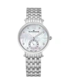 STUHRLING ALEXANDER WATCH AD201B-01, LADIES QUARTZ SMALL-SECOND WATCH WITH STAINLESS STEEL CASE ON STAINLESS S