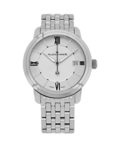 Stuhrling Alexander Watch A111b-04, Stainless Steel Case On Stainless Steel Bracelet In Silver