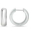 Giani Bernini Wide Polished Hoop Earrings In Sterling Silver, Created For Macy's In Silver