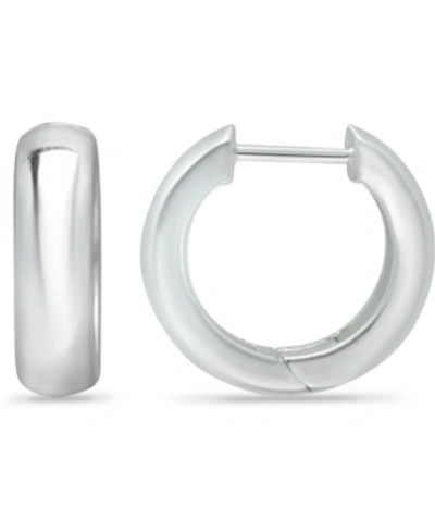 Giani Bernini Wide Polished Hoop Earrings In Sterling Silver, Created For Macy's