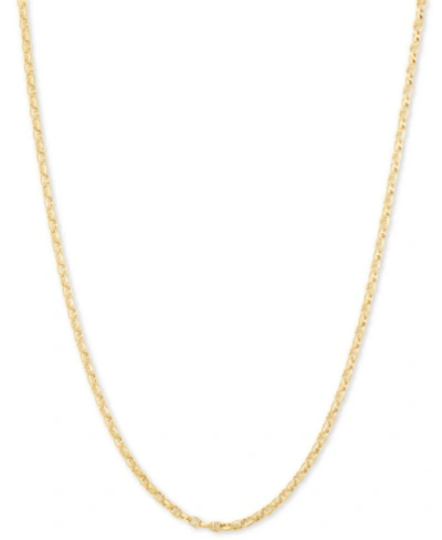 Italian Gold Anchor 24" Chain Necklace In 14k Gold In Yellow Gold