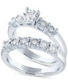 PROMISED LOVE DIAMOND BRIDAL SET (1/5 CT. T.W.) IN STERLING SILVER