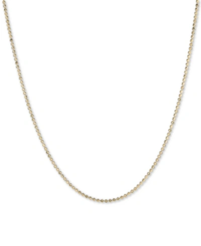Italian Gold Moon Link 18" Chain Necklace In 14k Gold In Yellow Gold