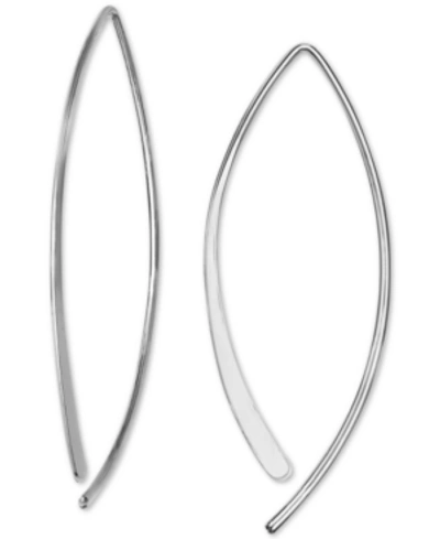 Giani Bernini Threader Earrings In Sterling Silver, Created For Macy's