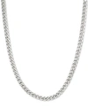Legacy For Men By Simone I. Smith 24" Curb Chain Necklace In Stainless Steel In Stainless Steel