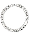 Legacy For Men By Simone I. Smith Curb Chain Bracelet In Stainless Steel In Stainless Steel