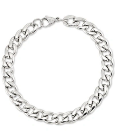 Legacy For Men By Simone I. Smith Curb Chain Bracelet In Stainless Steel