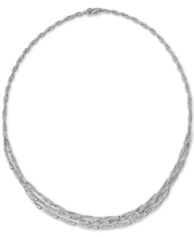 Effy Collection D'oro By Effy Diamond Embellished Necklace (1-5/8 Ct. T.w.) In 14k White Gold