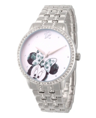 Ewatchfactory Women's Disney Minnie Mouse Silver Bracelet Watch 40mm