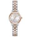 CARAVELLE DESIGNED BY BULOVA WOMEN'S TWO-TONE STAINLESS STEEL BRACELET WATCH 24MM