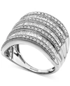 Effy Collection Effy Diamond Multi-row Statement Ring (1-1/2 Ct. T.w.) In 14k White Gold, 14k Gold Or 14k Rose Gold In White Gold