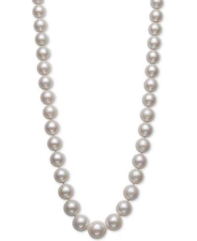 Belle De Mer Cultured Freshwater Pearl Graduated 17-1/2" Strand Necklace (11-14mm) In 14k Gold, Created For Macy' In White