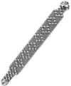 Sg Liquid Metal B4 Silver Mesh Bracelet In 7", 7 1/2" Or 8" In Silver
