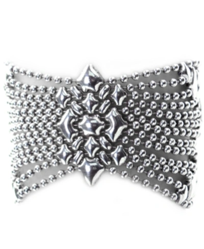 Sg Liquid Metal B Silver Mesh Bracelet In 7", 7 1/2" Or 8"