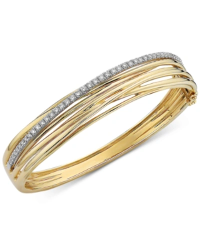 Effy Collection Effy Diamond Multi-row Bangle Bracelet (7/8 Ct. T.w.) In 14k Gold In Yellow Gold