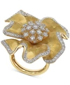 EFFY COLLECTION EFFY DIAMOND FLOWER STATEMENT RING (1-3/8 CT. T.W.) IN 14K GOLD