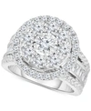 TRUMIRACLE DIAMOND HALO CLUSTER ENGAGEMENT RING (3 CT. T.W.) IN 10K WHITE GOLD