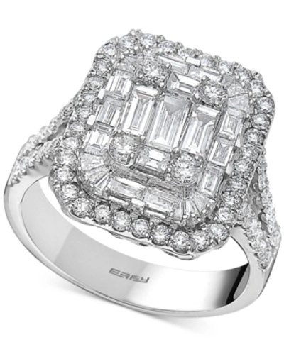 Effy Collection Effy Diamond Cluster Statement Ring (2 Ct. T.w.) In 14k White Gold